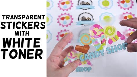 How to Print and Cut Transparent Stickers - YouTube