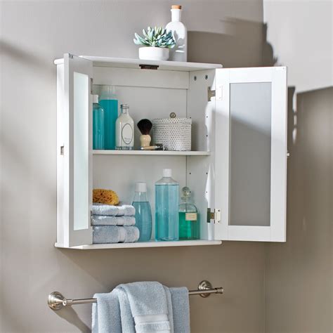 Better Homes Gardens Bathroom Wall Cabinet Home Storage Organizer ...