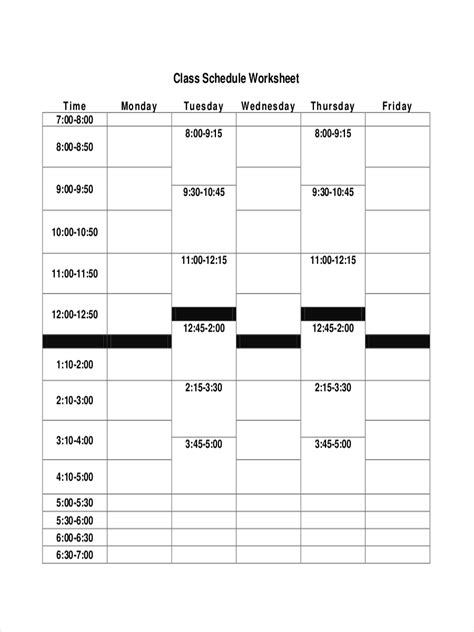 Weekly Schedule - 10+ Examples, Google Docs, Google Sheets, Excel, Word ...