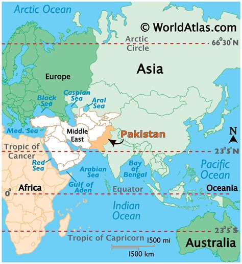 Where Is Pakistan Located On The World Map - Florida Beach Map