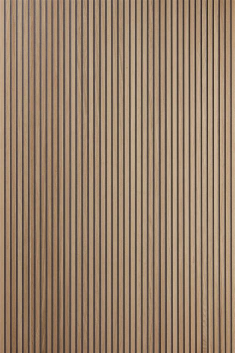 SlatWall Acoustic Natural Oak - 2.4m (High) / Grey Felt | Wood panel ...