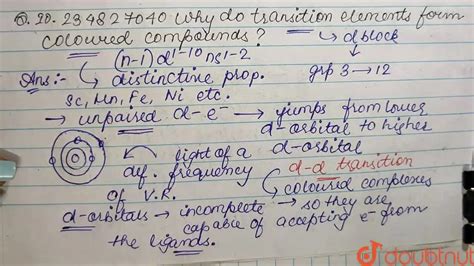 [Bengali] Why do transition elements show coloured compounds?