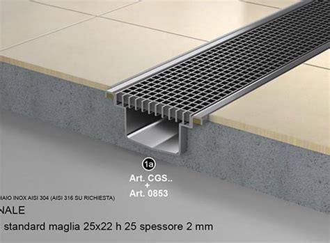 Stainless steel grating channel siphoned floor drain with plate cover ...