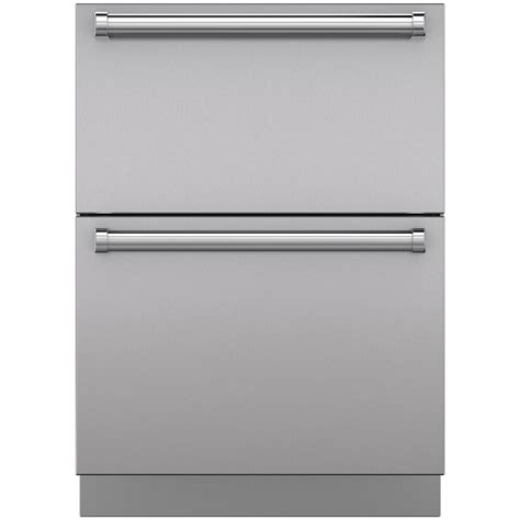 Sub-Zero 24" 3.8 Cu. Ft. Integrated Double Freezer Drawer - Stainless ...