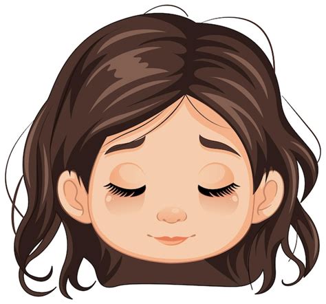 Free Vector | Girl Closing Eyes in Vector Illustration