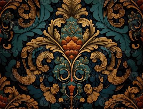 Royal vintage Victorian Gothic background Rococo venzel and whorl ...