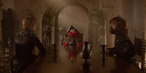 Elmo and Cookie Monster talk to Tyrion, Cersei, Delores and Bernard in ...