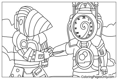 Coloring Page Upgraded Titan Drill Man Free Printable Coloring Pages ...