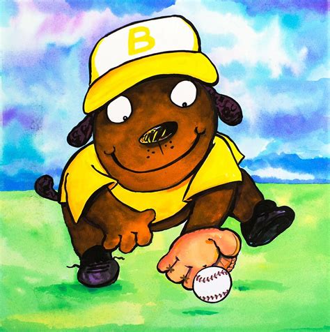 Baseball Dog 3 Painting by Scott Nelson - Fine Art America