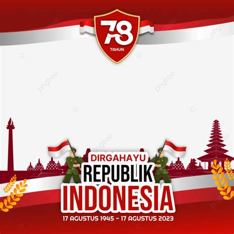 Hut Ri Ke 78 Official Design Dirgahayu Twibbonize Of Indonesian ...