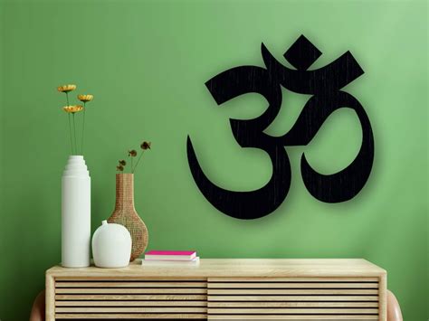 Wooden Wall Art Wood Om Decor Yoga Gifts OM Symbol Wall - Etsy