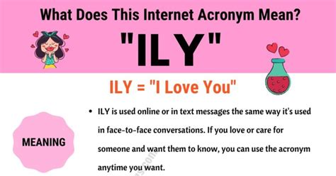 ILY Meaning: What Does It Mean When Someone Texts "ILY"? - ESL Forums