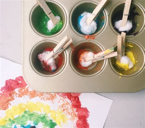 Cotton Ball Painting: Fun Craft for Toddlers and Preschoolers