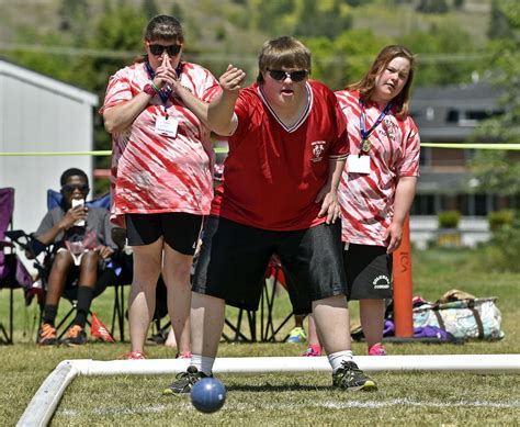 Special Olympics athletes take part in bocce ball, cycling competitions ...