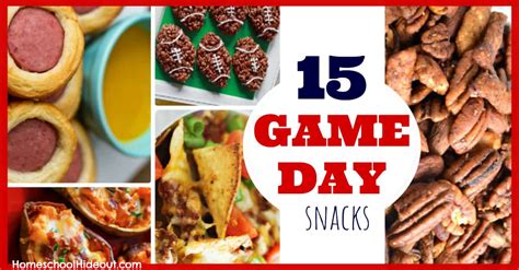 15 Yummy Game Day Snacks - Homeschool Hideout