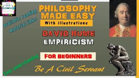 Philosophy |David Hume |Empiricism| For Beginners - YouTube