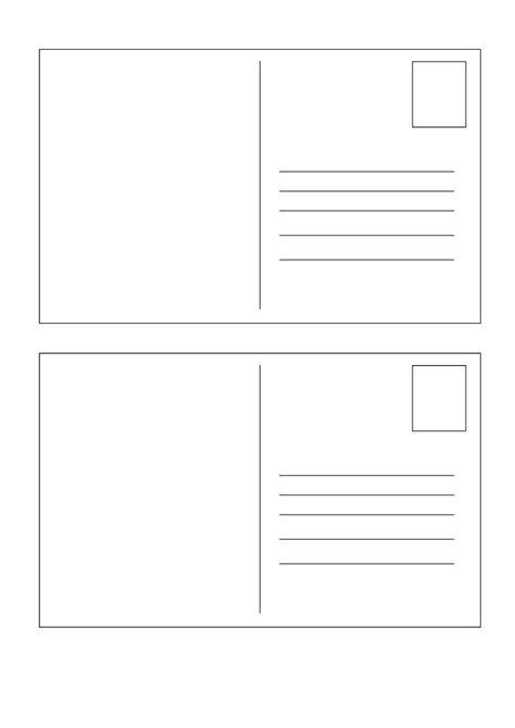 Postcard Size Template Word - Professional Template