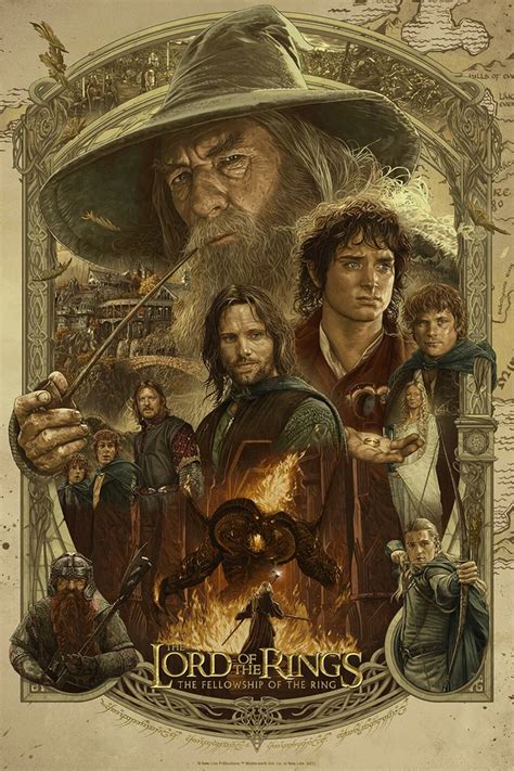 Fellowship Of The Ring Poster by Ruiz Burgos : lotr in 2021 | Grey ...