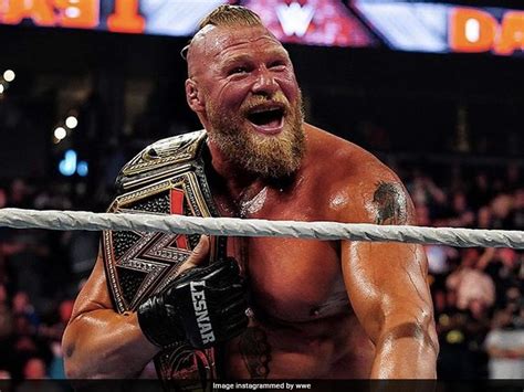 "What A Legend": Twitter Reacts As Brock Lesnar Wins WWE Championship ...