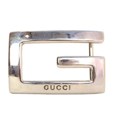 Gucci Silver G Belt Buckle For Sale at 1stdibs