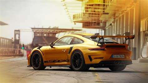 3840x2160 Porsche 911GT3RS Gold 4k Rear 4k HD 4k Wallpapers, Images ...