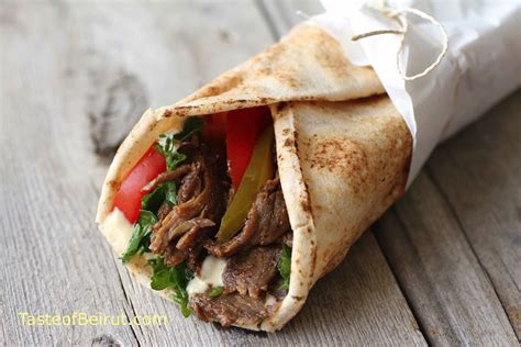 Shawarma sandwich - Taste of Beirut