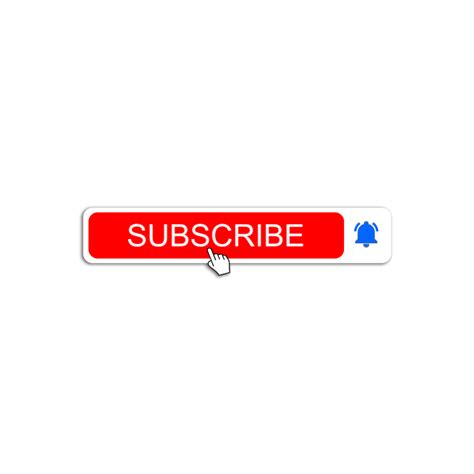 Animated Subscribe Button PNG