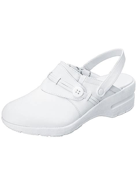 Dickies Extreme Womens Amazing White Leather Nursing Clogs | Nursing ...