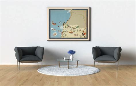 Nahariya Map Print Israel Map Posters Canvas Print Wall Art | Etsy