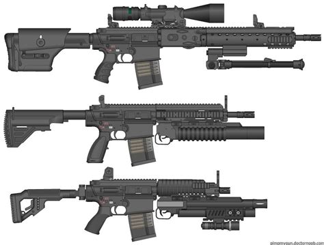 HK417 Variants by TKHolmes | Gun | Pinterest | Guns, Weapons and ...