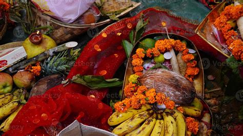 Chhath Puja prasad fruit and vegetables. 21631140 Stock Photo at Vecteezy