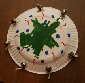 Tambourine Paper Plate Music Craft | Preschool Crafts for Kids