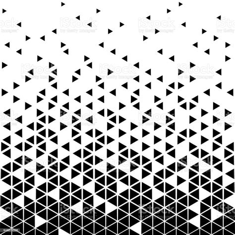 halftone triangle pattern. Abstract geometric black and white graphic ...