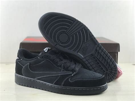 Fake VS Real Travis Scott Air Jordan 1 Low Black Phantom - Legit Check