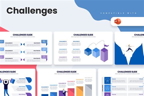 Challenges Powerpoint Infographic Template – Slidewalla