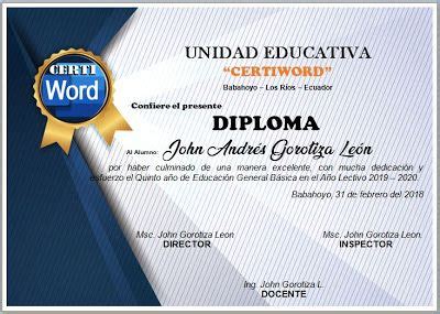 Pin en www.certificadosenword.blogspot.com