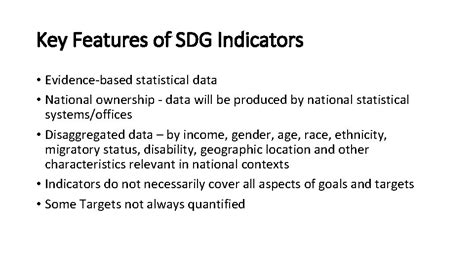 INDICATORS TO MONITOR REPORT SDGs By Naome Chakanya