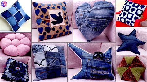 10 Old Jeans Home Using Recycle Ideas || Best Out of Waste Making ...