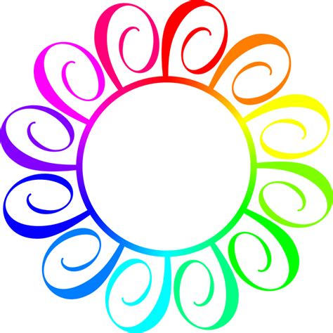 Rainbow frame - Openclipart