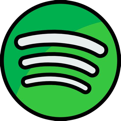 Spotify Detailed Straight Lineal color icon