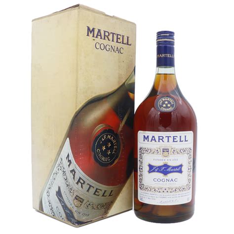 Martell Cognac 3 Stars 1968-70 Magnum - Generous Cognac