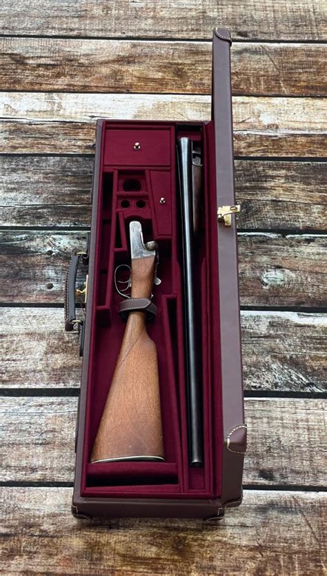 Smart leather-covered shotgun case with security lock: super quality ...