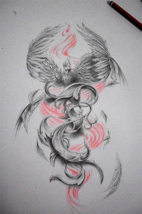 phoenix draw, tattoo design | Tattoo dragon and phoenix, Phoenix tattoo ...