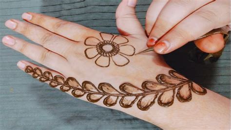 Flower Mehndi Design For Front Hand | Best Flower Site