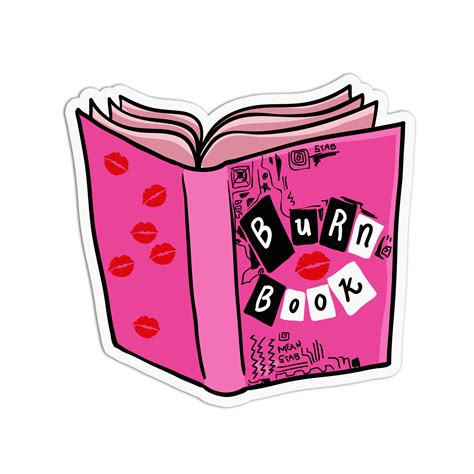 Burn Book Mean Girls Sticker – GirlsPrintingHouse