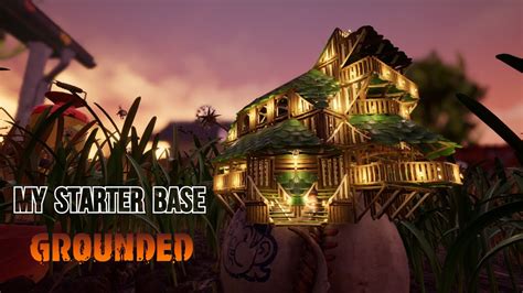 My 1.0 Starter Base - GROUNDED Base Building | Speed Build - YouTube