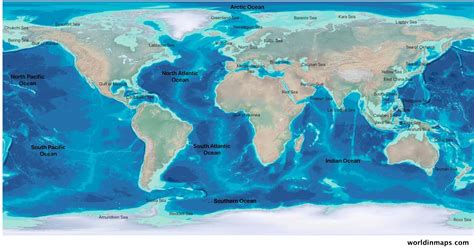 List Of World Map Oceans Pics – World Map Blank Printable