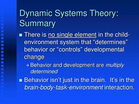 PPT - Dynamic Systems Theory PowerPoint Presentation - ID:261633