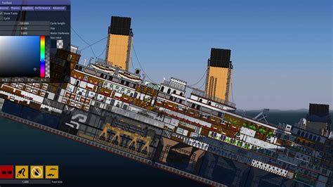 RMS Titanic Sinking in Sinking Simulator - YouTube