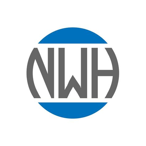 NWH letter logo design on white background. NWH creative initials ...